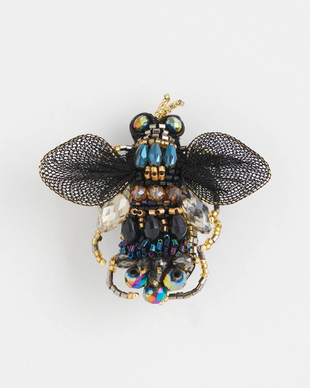 Chico's Beaded Bee Brooch
