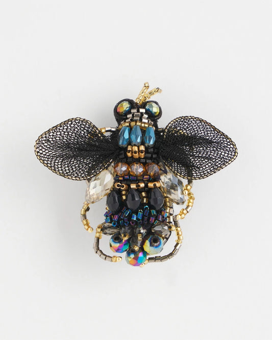 Chico's Beaded Bee Brooch