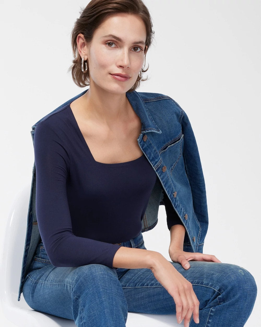 Chico's Touch of Cool™ Square Neck Tee