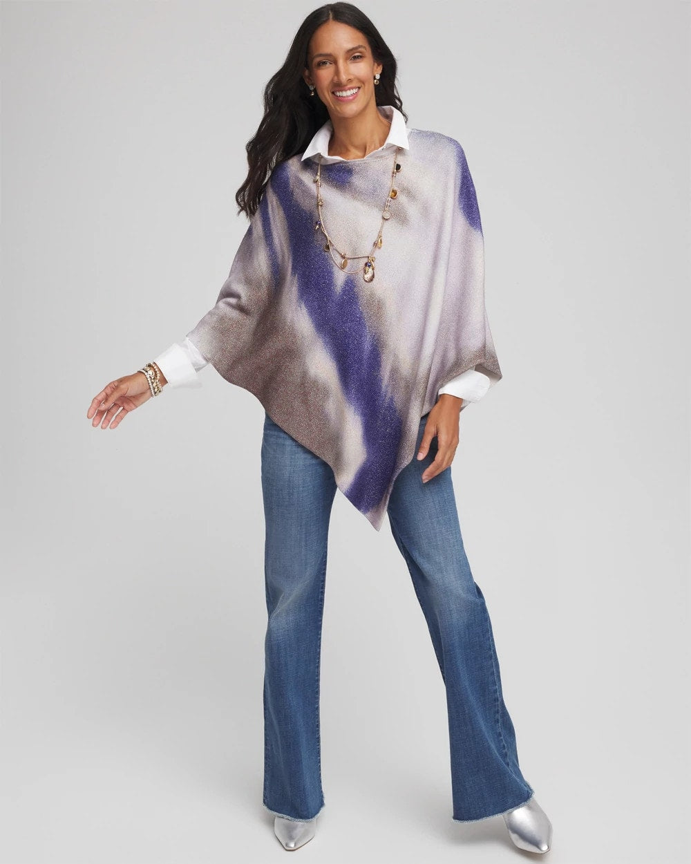 Chico's Convertible Knit Poncho