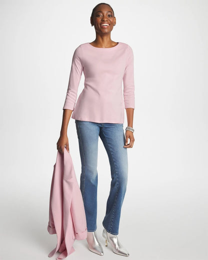 Chico's Pima 3/4 Sleeve Tee