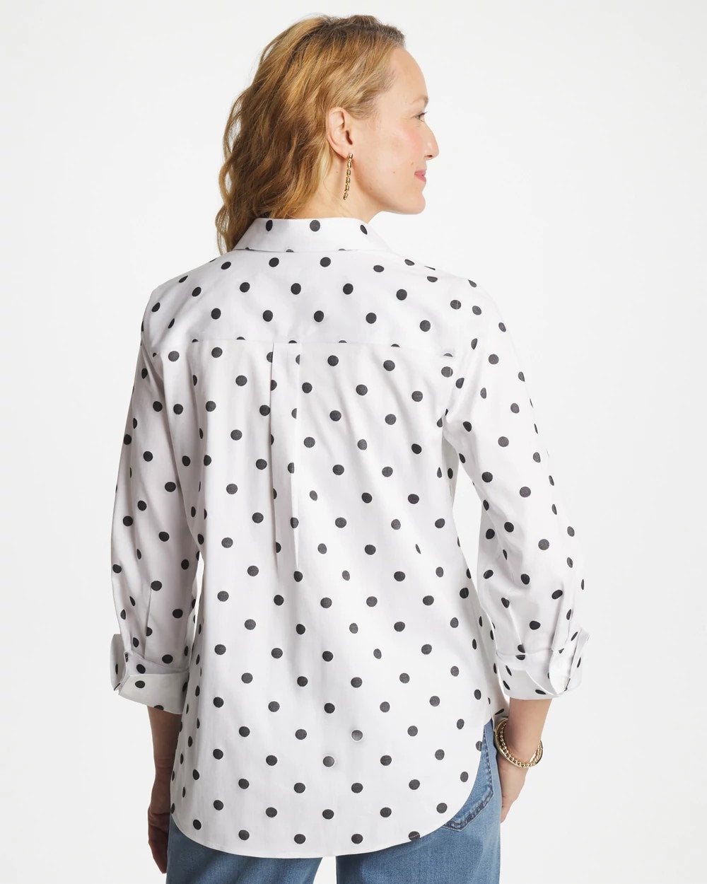 Chico's No Iron™ Stretch Perfect Dots Shirt