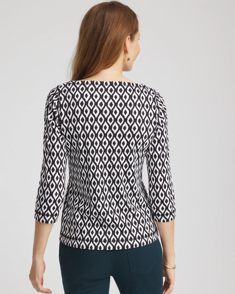 Chico's Pima 3/4 Sleeve Tee