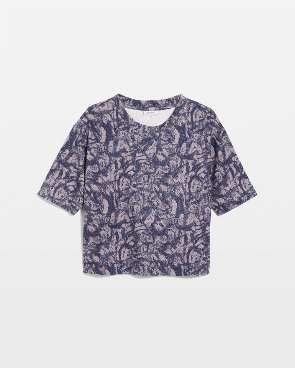 Chico's Animal Cozy Crewneck Tee