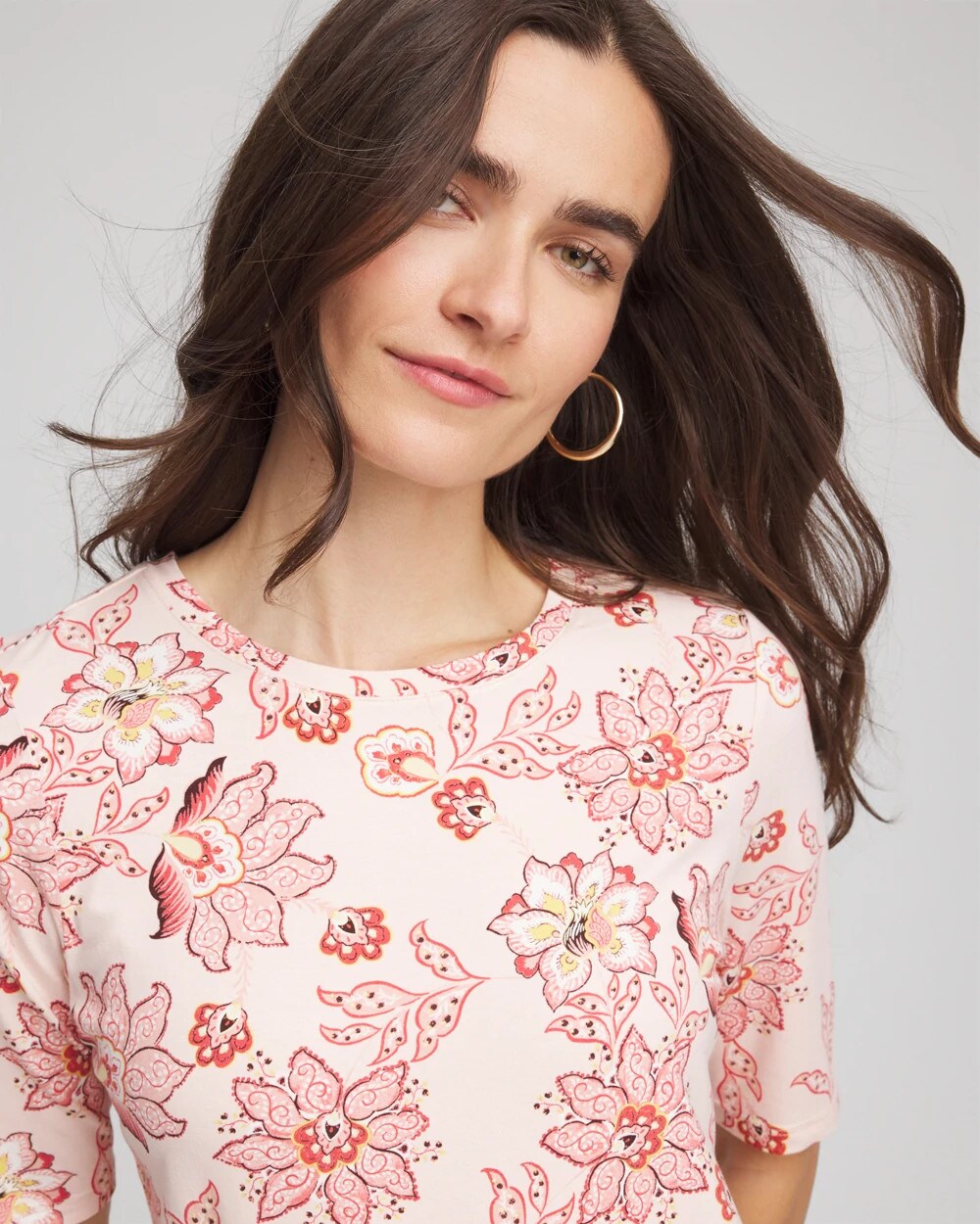Chico's Elbow Sleeve Tee