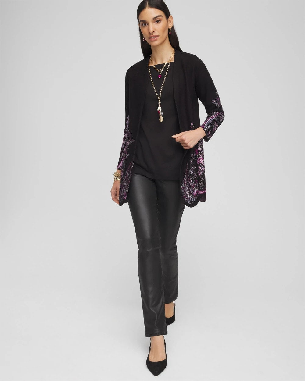 Chico's Pima Cotton Square-Neck Tunic
