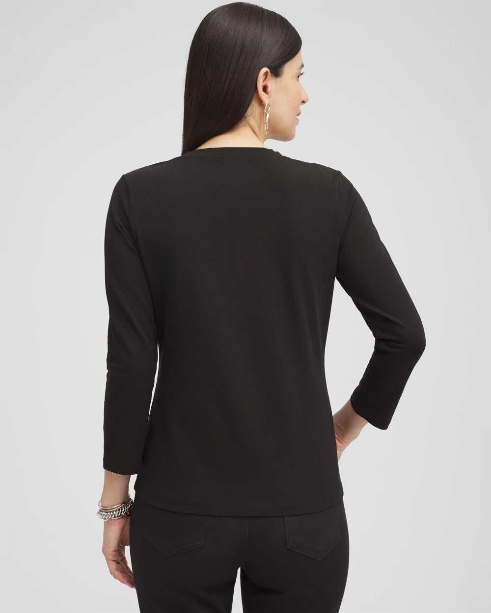 Chico's 3/4 Sleeve Perfect Tee