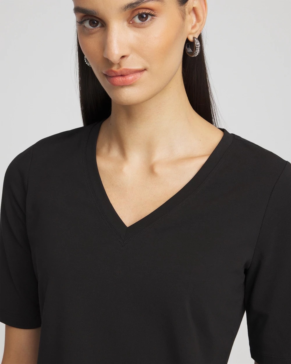 Chico's Perfect Elbow Sleeve Tee