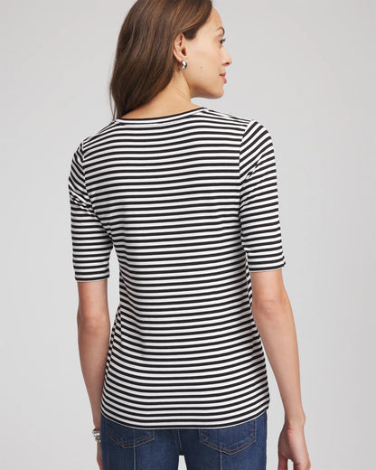 Chico's Touch of Cool™ Elbow-Sleeve Tee