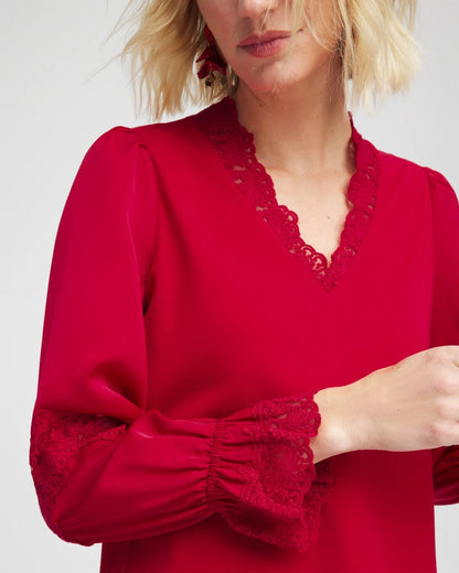 Chico's Lace V-Neck Top