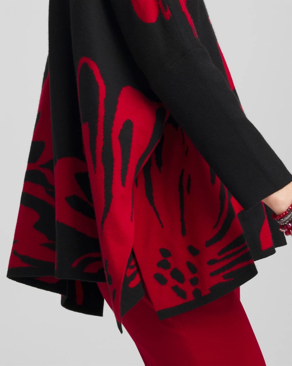 Chico's Floral Poncho