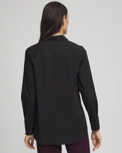 Chico's Tonal Jewels Poplin Shirt