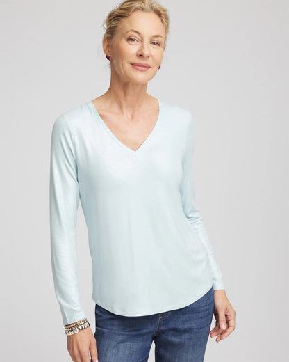 Chico's Foiled Touch of Cool™ Layering Tee