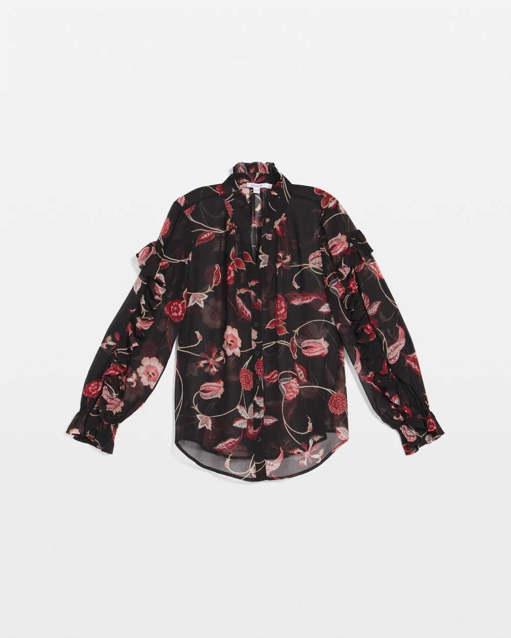 Chico's Georgette Celtic Blooms Blouse