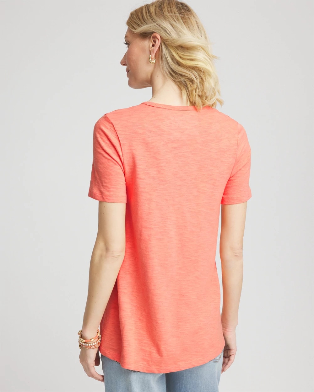 Chico's Slub V-Neck Tee