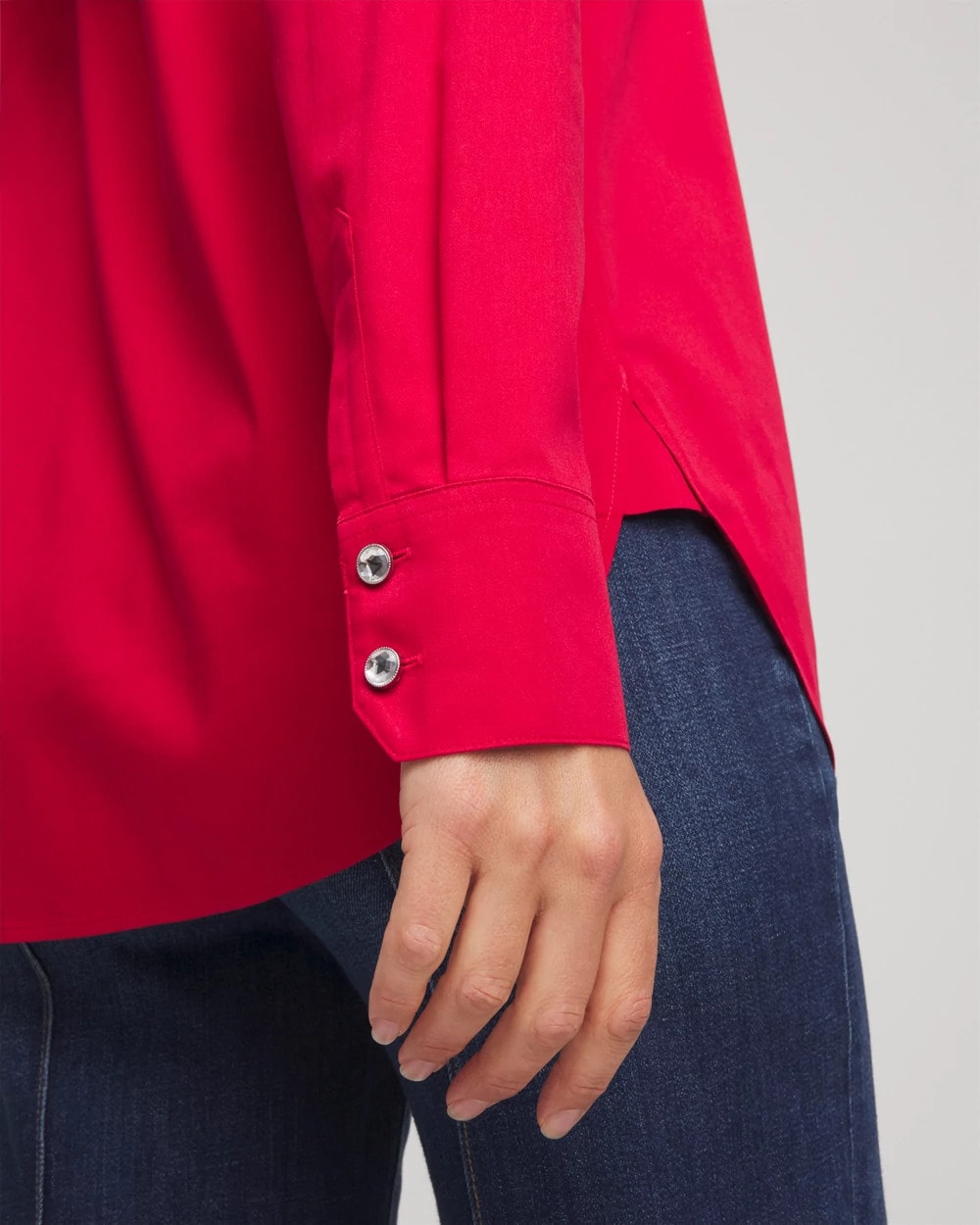 Chico's No Iron™ Rhinestone Button Shirt