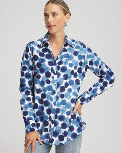 Chico's No Iron™ Printed Sateen Shirt
