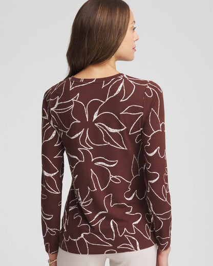 Chico's Floral Touch of Cool™ Layering Tee