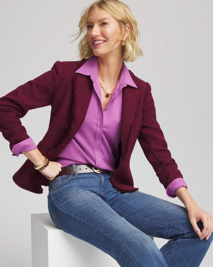 Chico's No Iron™ Stretch-Sateen Shirt