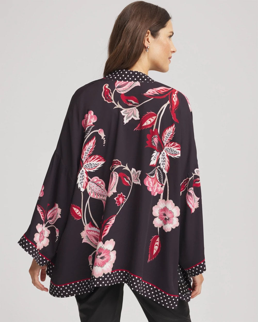 Chico's Short Floral Kimono