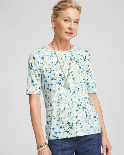 Chico's Touch of Cool™ Elbow-Sleeve Perfect Tee