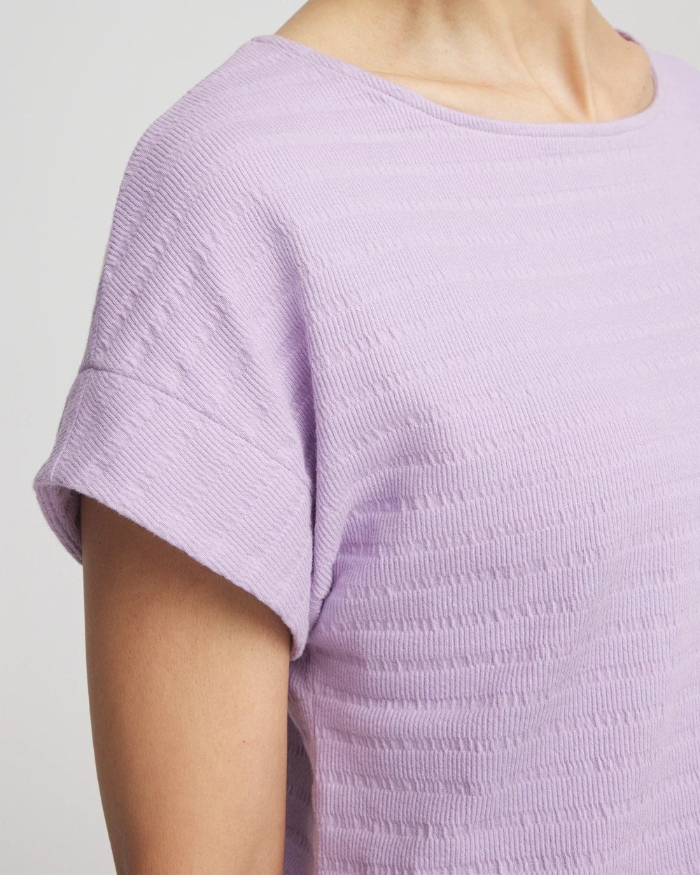 Chico's Cap Sleeve Textured Tee