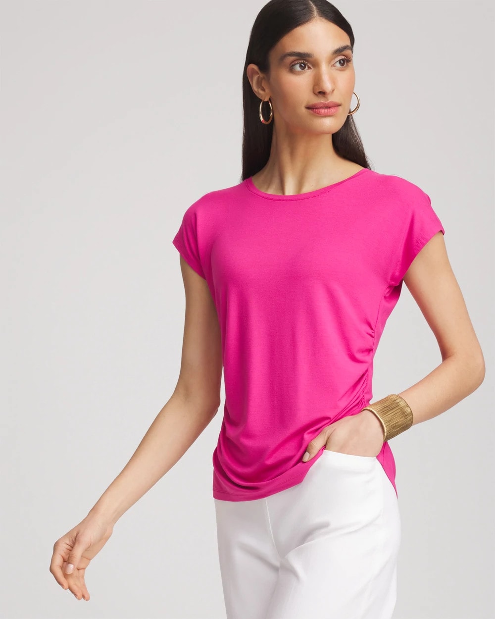 Chico's Cap Sleeve Dolman Tee