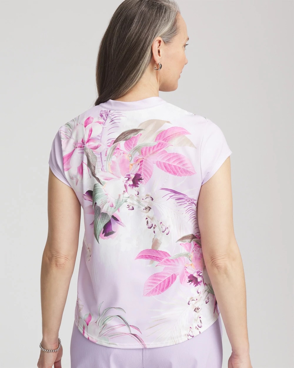 Chico's Zenergy® UPF Floral Polo