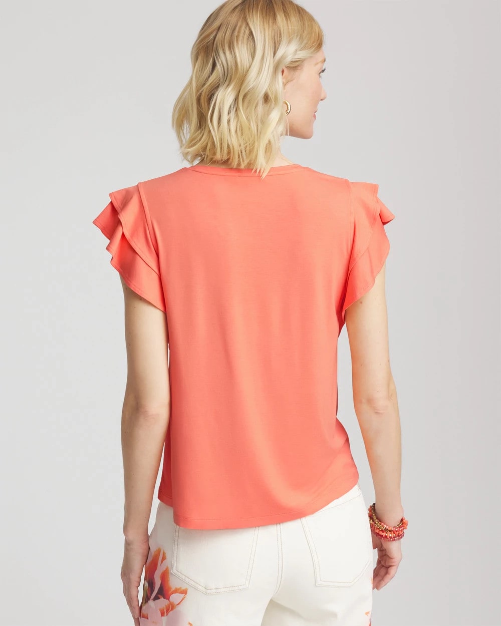 Chico's Touch of Cool™ Flutter Sleeve Tee
