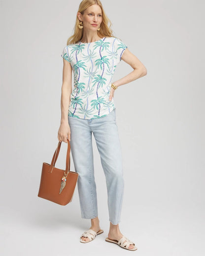Chico's Cap Sleeve Dolman Tee