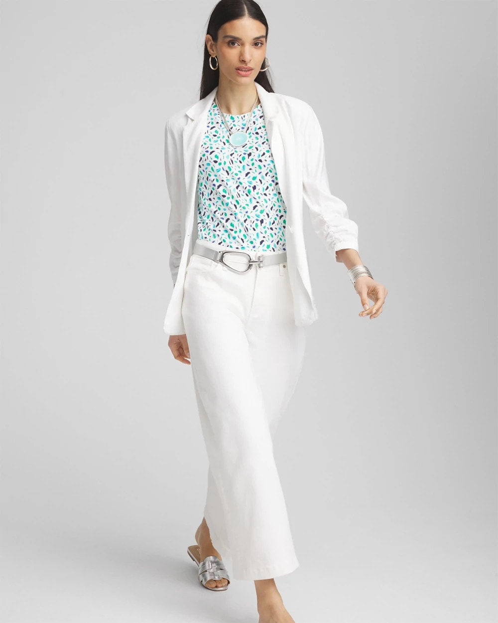 Chico's Polka-Dot Crewneck Perfect Tee