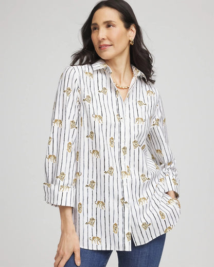 Chico's No Iron™ Leopard Graphic Shirt
