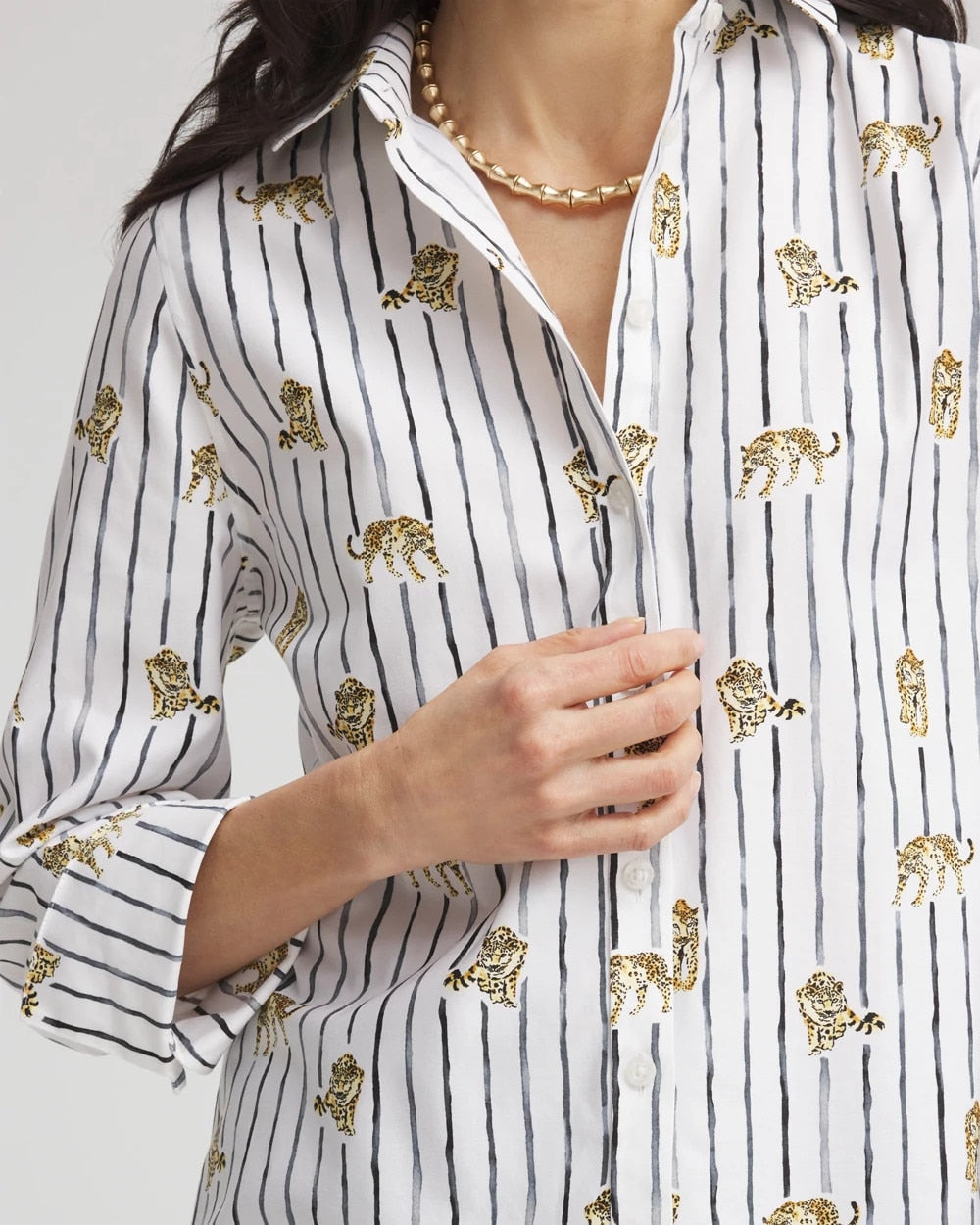 Chico's No Iron™ Leopard Graphic Shirt