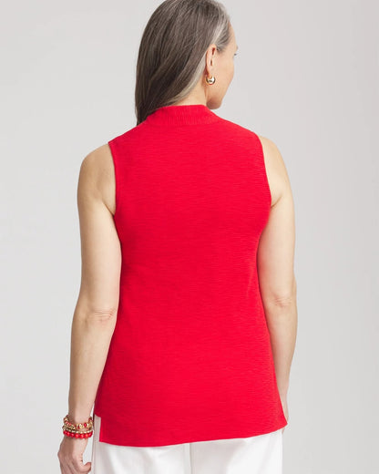 Chico's Textured Sleeveless V-Neck Tunic