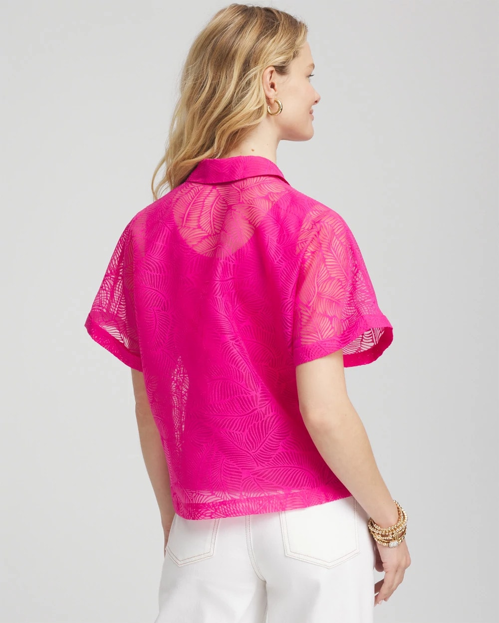 Chico's Deco Burnout Shirt