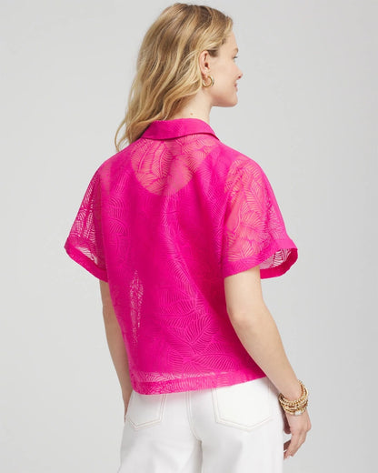 Chico's Deco Burnout Shirt