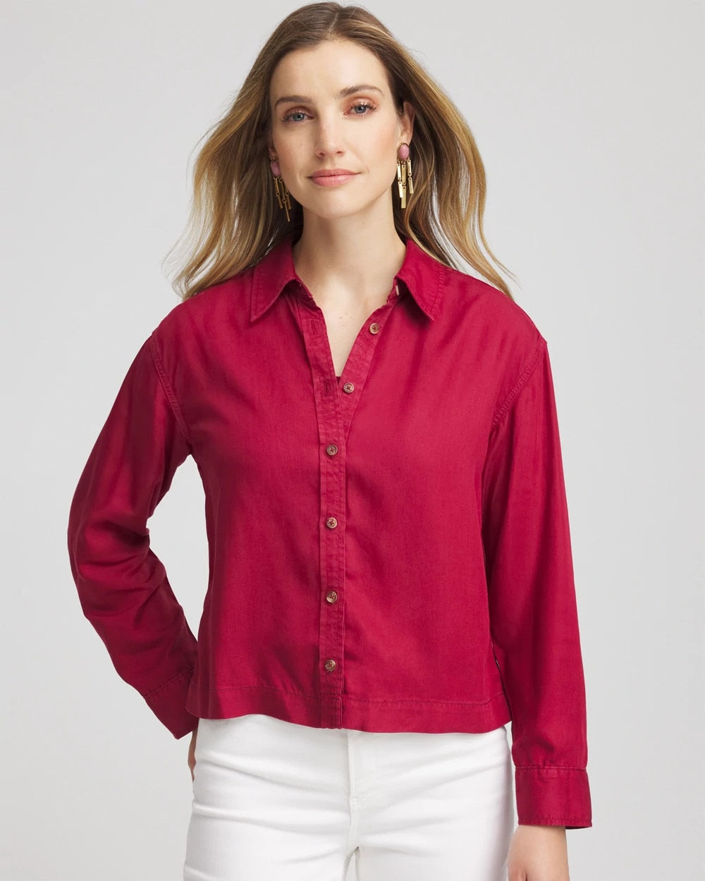 Chico's Tencel™ Classic Fit Shirt