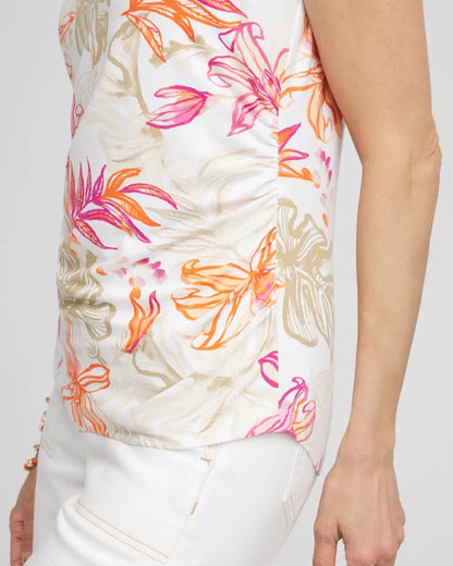 Chico's Touch of Cool™ Tropical Floral Dolman Tee