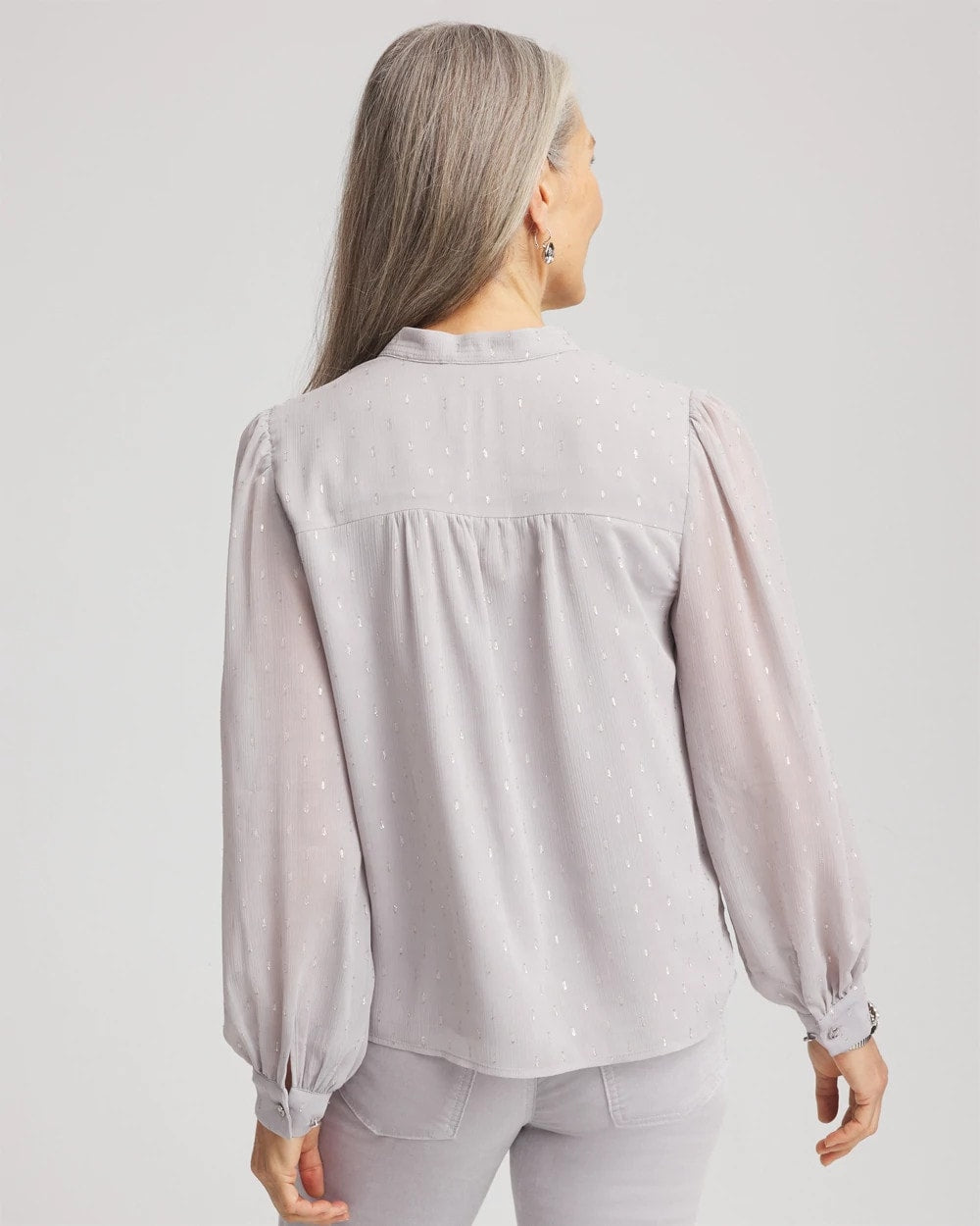 Chico's Georgette Clip Dot Blouse