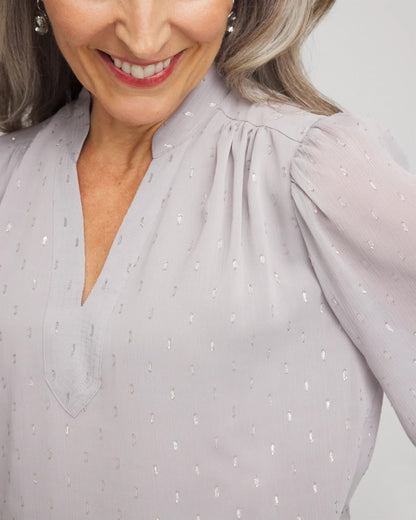 Chico's Georgette Clip Dot Blouse
