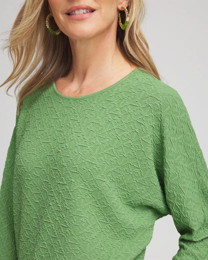 Chico's Textured Wedge Top