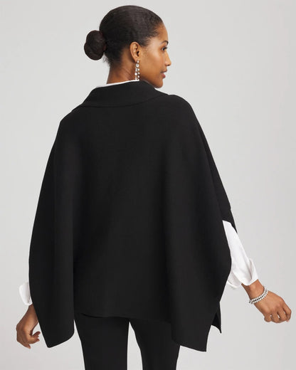Chico's Embellished Bow Poncho