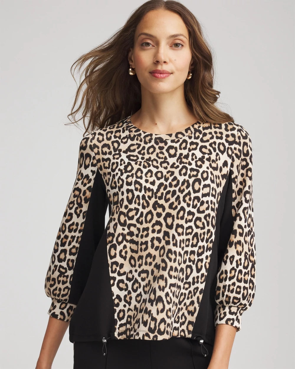 Chico's Zenergy® Animal-Print Bungee Top