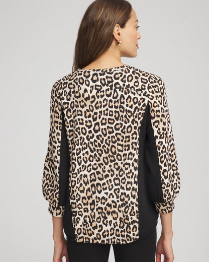 Chico's Zenergy® Animal-Print Bungee Top