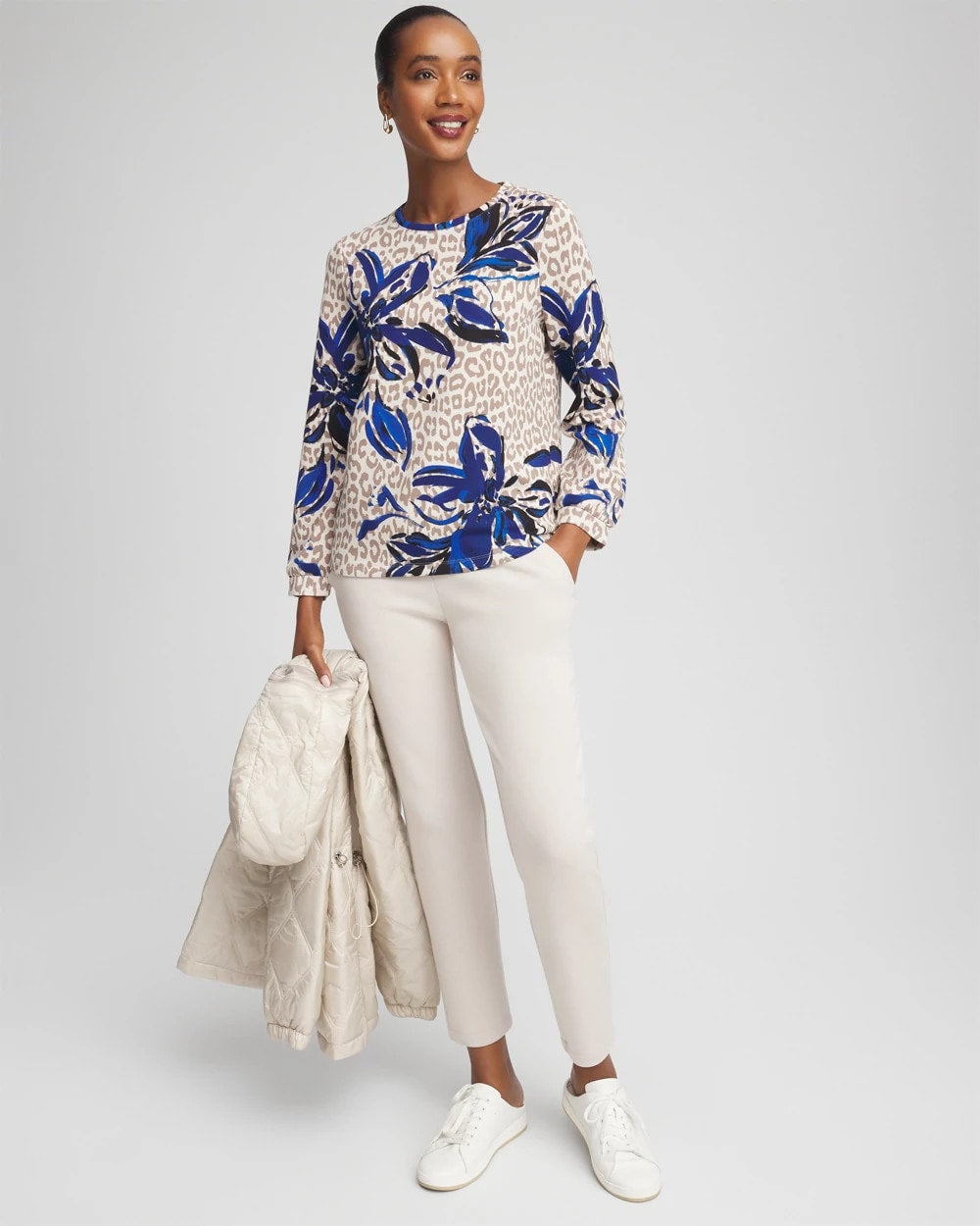 Chico's Zenergy® Soft Animal Print Top