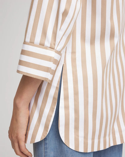 Chico's No Iron™ Neutral Striped Tunic