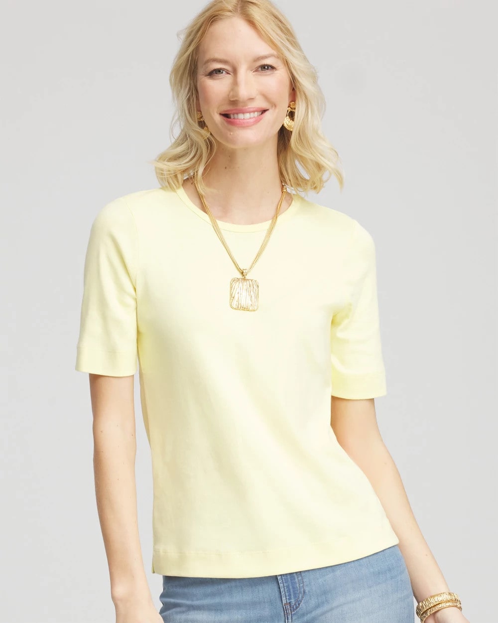 Chico's Classic Fit Pima Cotton Tee