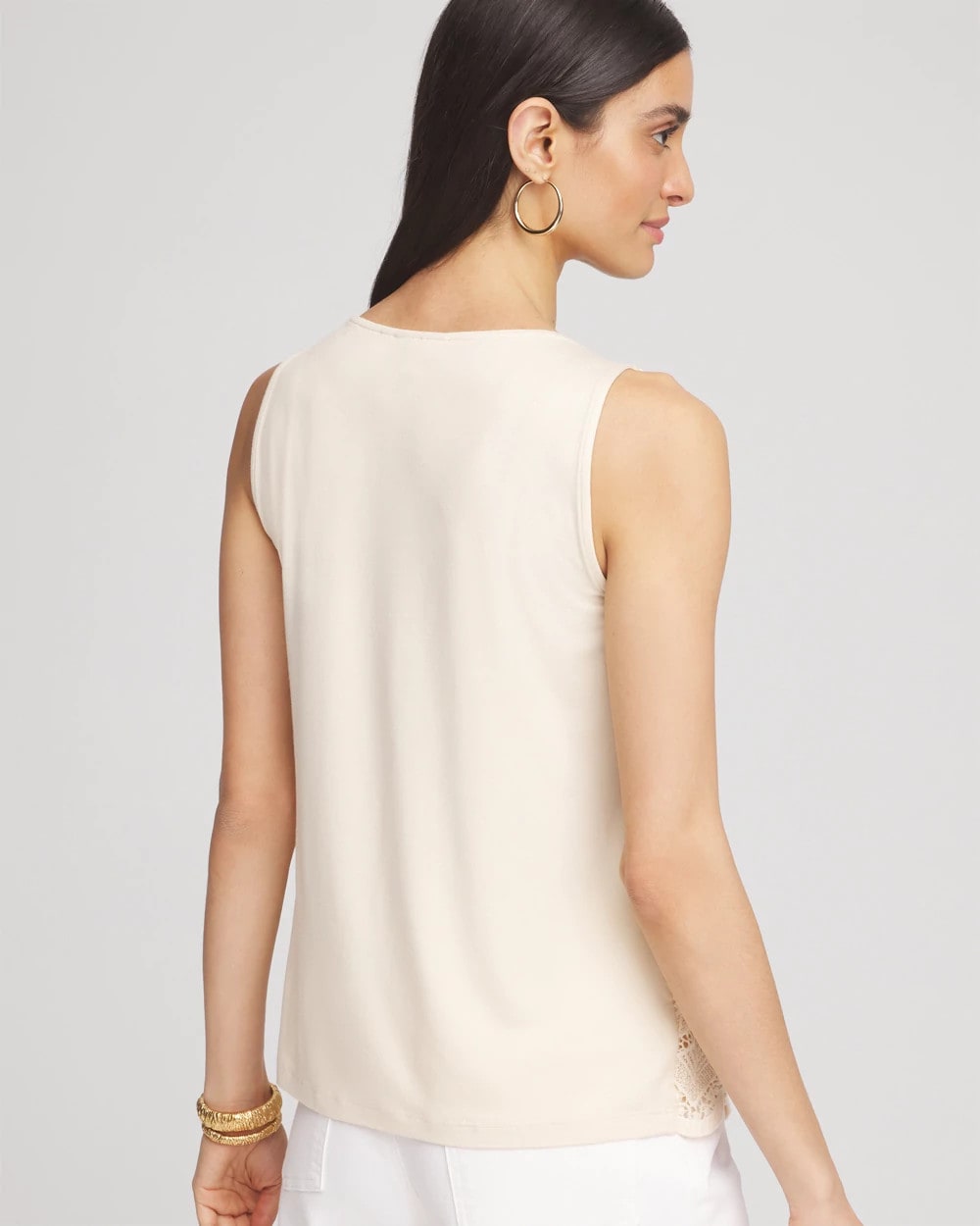 Chico's Island Crochet Lace Tank