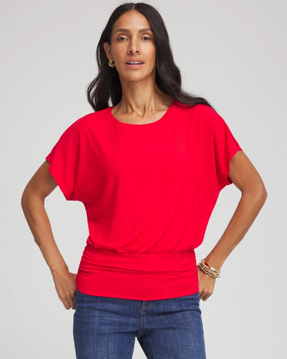 Chico's Touch of Cool™ Ruched Banded Hem Top