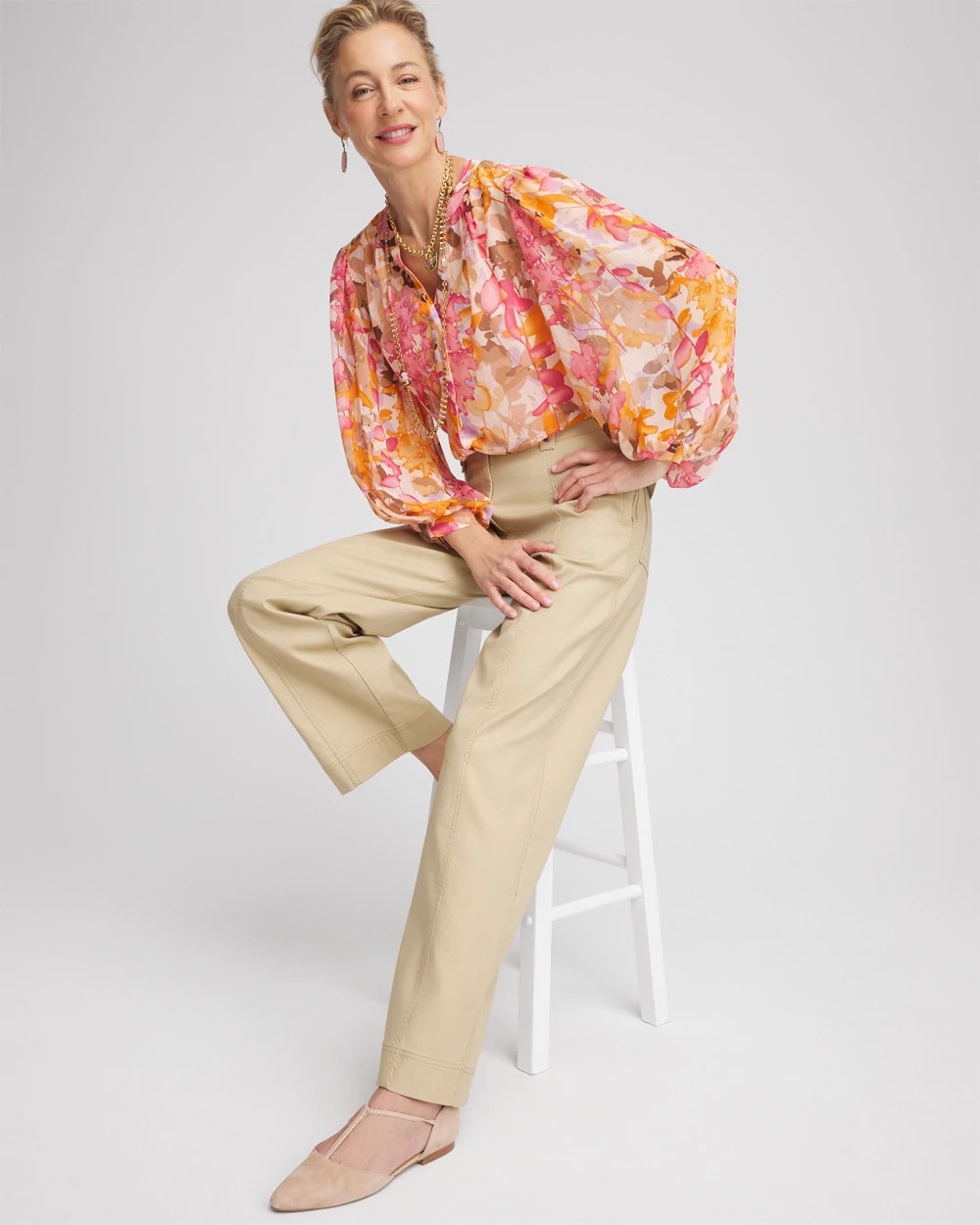 Chico's Split-Neck Blouse